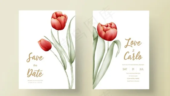 婚礼 结婚 请柬 邀请函图片