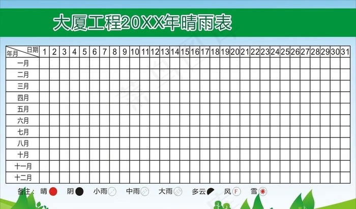 工程晴雨表图片