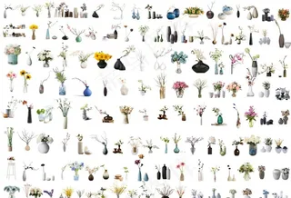 139款免抠花卉花瓶花艺合集图片