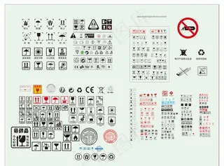 常用纸箱包装四防标识图片
