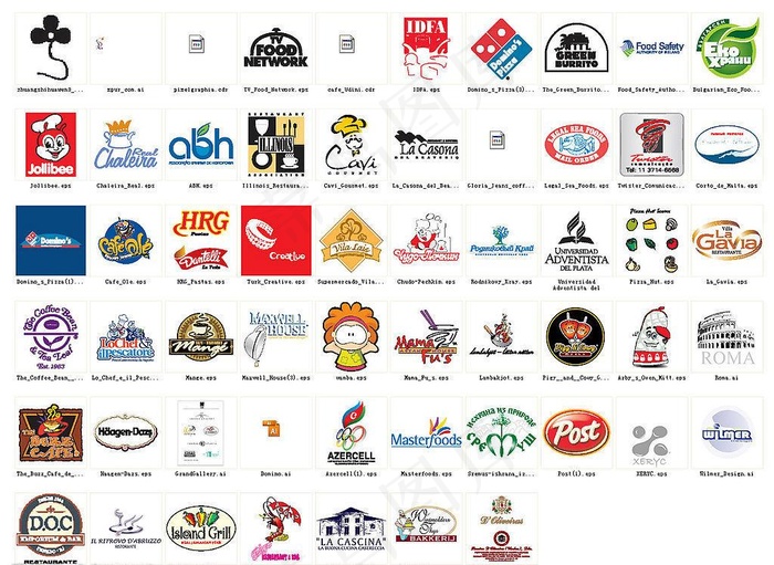 国外餐饮食品行业logo图片