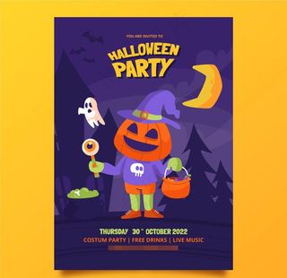 万圣节海报图片