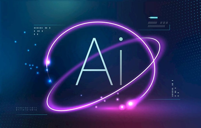 AI光束科技感背景矢量图片