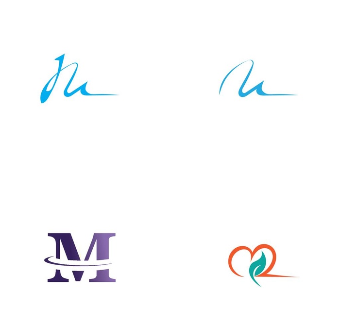 字母标 logo 标志M 图片