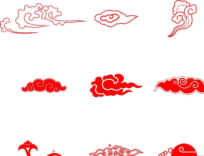 祥云图片cdr矢量模版下载