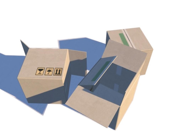 C4D模型纸箱子图片
