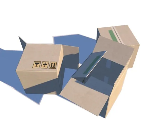 C4D模型纸箱子图片