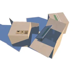 C4D模型纸箱子图片