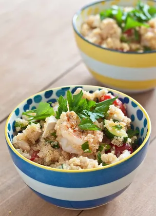 藜麦大虾沙拉图片