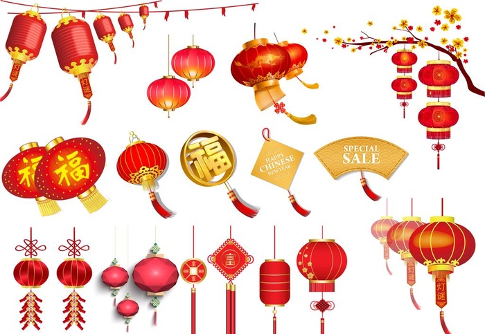 灯笼图片ai矢量模版下载