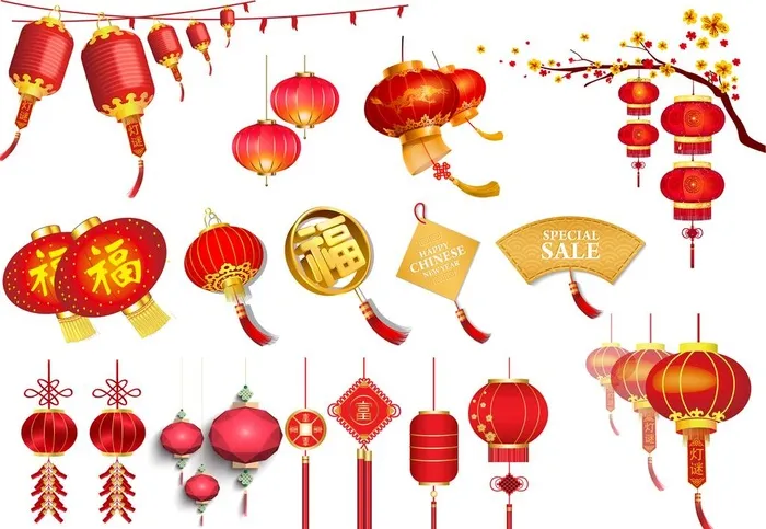 灯笼图片ai矢量模版下载