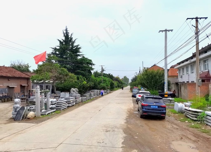 乡村道路风景图片