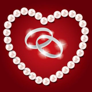 手镯珍珠爱心图片