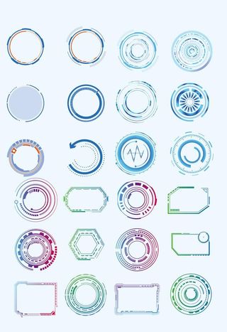 绚丽科技边框图片