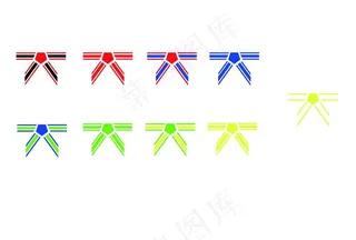 跆拳道级别腰带标志图片