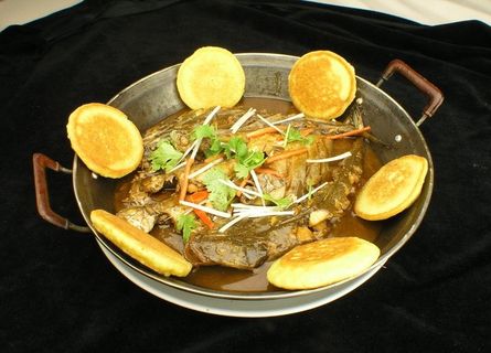 鱼锅饼子图片