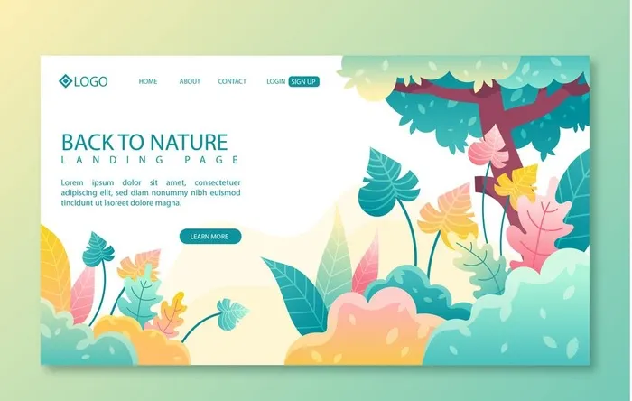 春天图片ai矢量模版下载