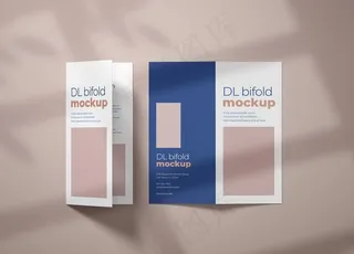 高端折页样机模板图片