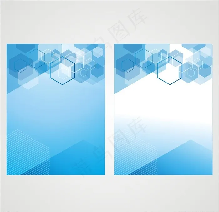 六边形蓝色背景图片cdr矢量模版下载