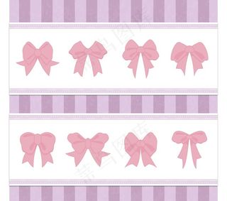 蝴蝶结装饰花边图片