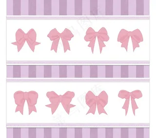 蝴蝶结装饰花边图片