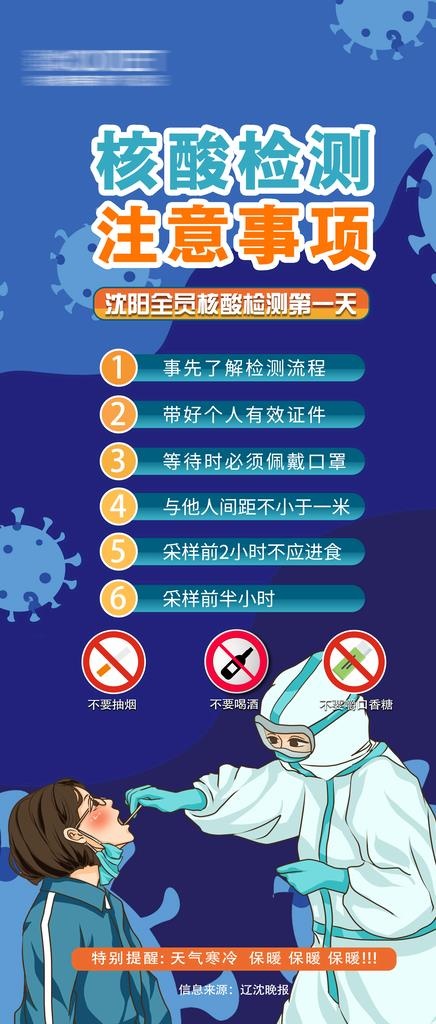 核酸检测图片psd模版下载