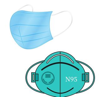 一次性口罩医用外科口罩N95口图片