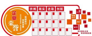 企业荣誉墙图片