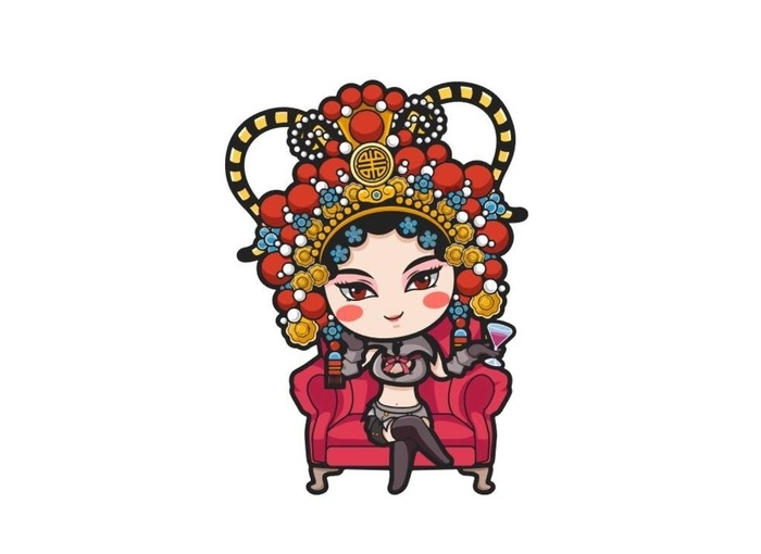 卡通京剧人物图片