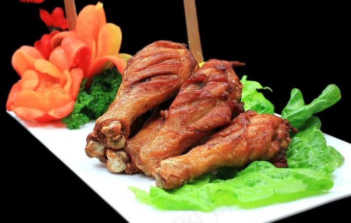 烤鸡腿图片