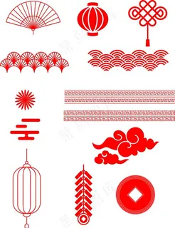 中国风花纹元素图片 中国风花纹元素图片