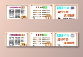 食堂展板图片