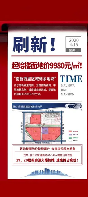 房地产土拍海报设计图片