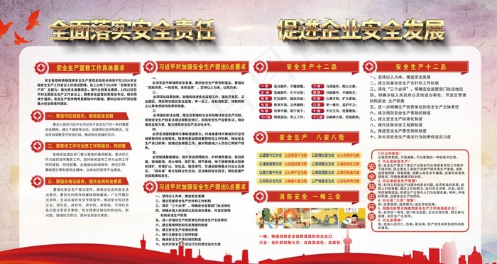 全面落实安全责任图片psd模版下载