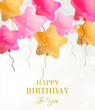 生日气球海报图片