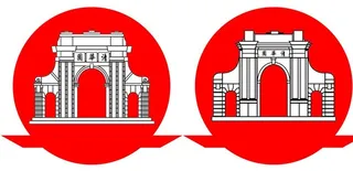 清华园不同矢量图图片