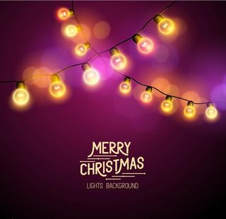 创意圣诞节彩灯图片