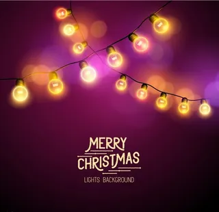 创意圣诞节彩灯图片