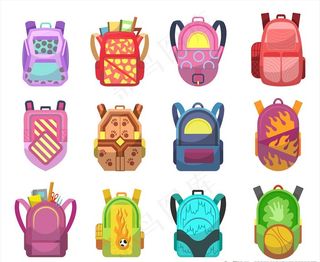 卡通背菜鸟图库片