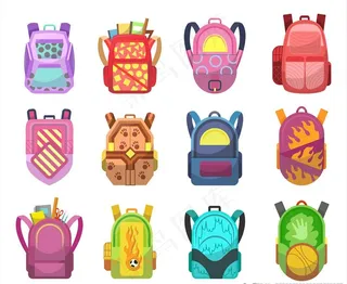 卡通背菜鸟图库片