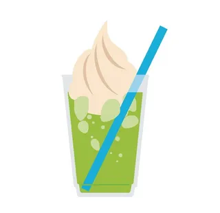 夏日冷饮矢量插画图片