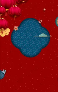 国潮风背景图片