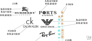 各大品牌眼镜名雷朋卡尔文图片