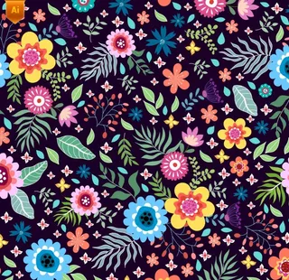 可爱碎花装饰图案图片