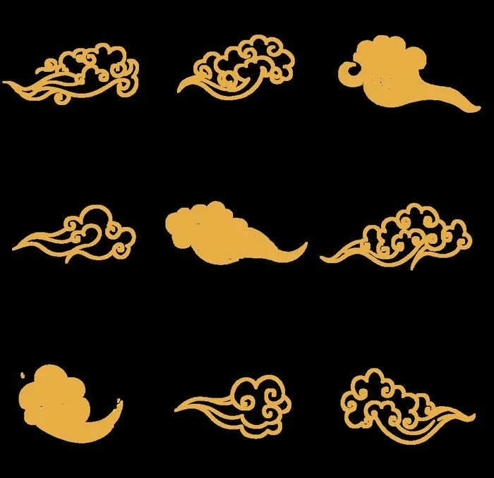 祥云素材图片(4000x4000)psd模版下载