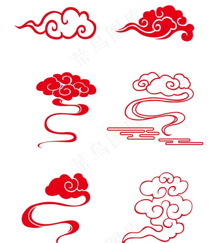 红色祥云图片