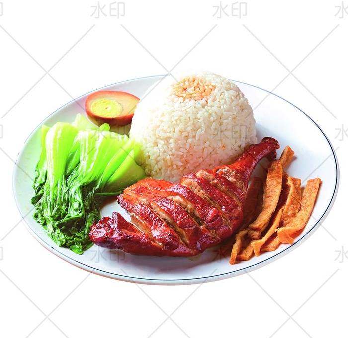 鸡腿饭图片