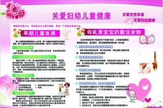 关爱妇女儿童展板 图片