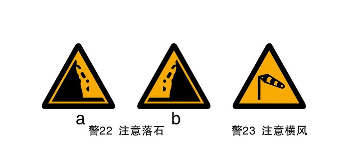 注意落石图片cdr矢量模版下载