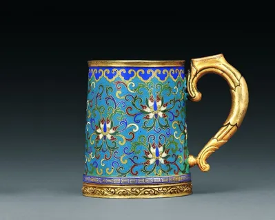 景泰蓝掐丝珐琅彩瓶图片